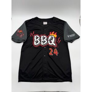 Rancho Cucamonga Quakes Yaamava BBQ Night Jersey Youth XL Black Grey Baseball 24